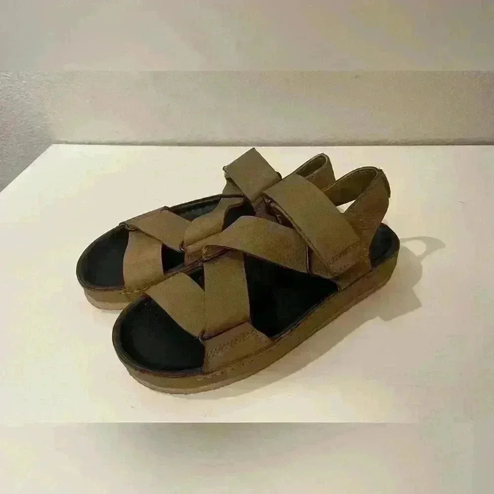 Clarks NWT Men’s Ranger Sport Olive Nubuck Open Toe Flat Sandals Size‎ 6